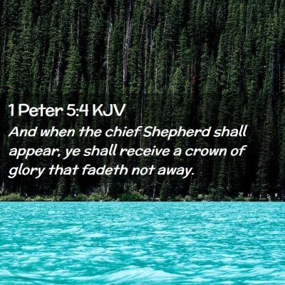 Picture 02 - 1 Peter 5:4 KJV - And when the chief Shepherd shall appear, ye - Bible Verse Picture