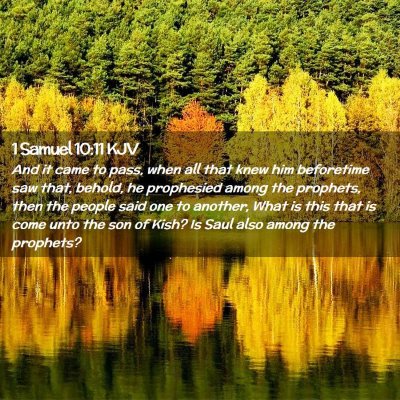 Picture 02 - 1 Samuel 10:11 KJV - And it came to pass, when all that knew him - Bible Verse Picture