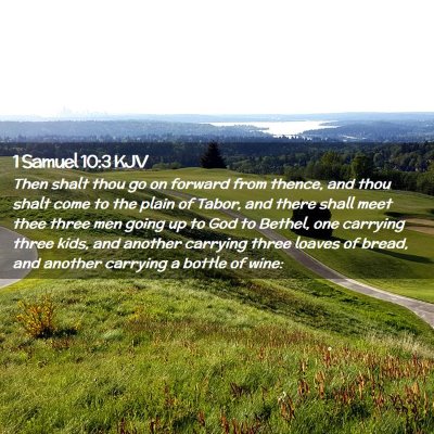 Picture 02 - 1 Samuel 10:3 KJV - Then shalt thou go on forward from thence, and - Bible Verse Picture