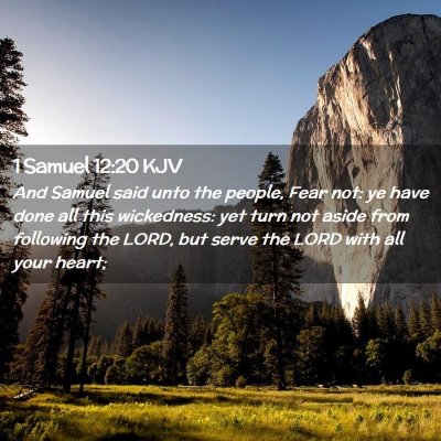Picture 02 - 1 Samuel 12:20 KJV - And Samuel said unto the people, Fear not: ye - Bible Verse Picture