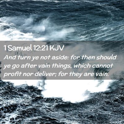 Picture 02 - 1 Samuel 12:21 KJV - And turn ye not aside: for then should ye go - Bible Verse Picture