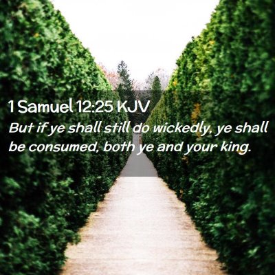Picture 02 - 1 Samuel 12:25 KJV - But if ye shall still do wickedly, ye shall be - Bible Verse Picture