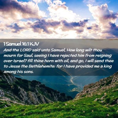 Picture 02 - 1 Samuel 16:1 KJV - And the LORD said unto Samuel, How long wilt thou - Bible Verse Picture