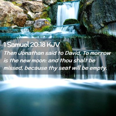 Picture 02 - 1 Samuel 20:18 KJV - Then Jonathan said to David, To morrow is the new - Bible Verse Picture