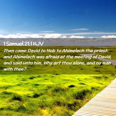 Picture 02 - 1 Samuel 21:1 KJV - Then came David to Nob to Ahimelech the priest: - Bible Verse Picture