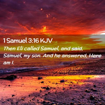 Picture 02 - 1 Samuel 3:16 KJV - Then Eli called Samuel, and said, Samuel, my son. - Bible Verse Picture