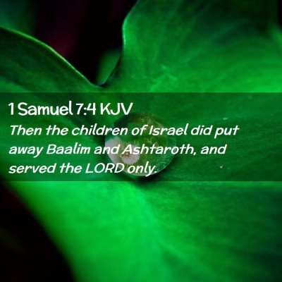 Picture 02 - 1 Samuel 7:4 KJV - Then the children of Israel did put away Baalim - Bible Verse Picture