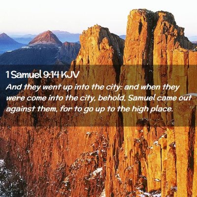 Picture 02 - 1 Samuel 9:14 KJV - And they went up into the city: and when they - Bible Verse Picture