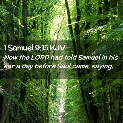 Picture 02 - 1 Samuel 9:15 KJV - Now the LORD had told Samuel in his ear a day - Bible Verse Picture