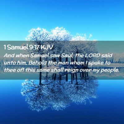 Picture 02 - 1 Samuel 9:17 KJV - And when Samuel saw Saul, the LORD said unto him, - Bible Verse Picture