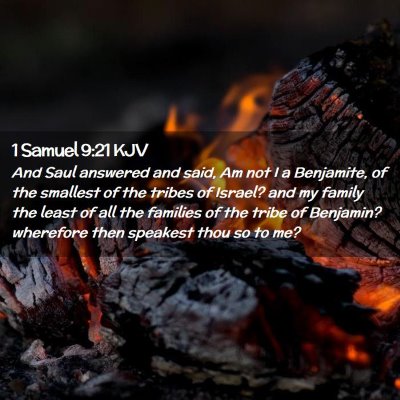 Picture 02 - 1 Samuel 9:21 KJV - And Saul answered and said, Am not I a Benjamite, - Bible Verse Picture