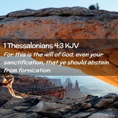 Picture 02 - 1 Thessalonians 4:3 KJV - For this is the will of God, even your - Bible Verse Picture
