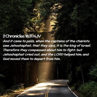 Picture 02 - 2 Chronicles 18:31 KJV - And it came to pass, when the captains of the - Bible Verse Picture