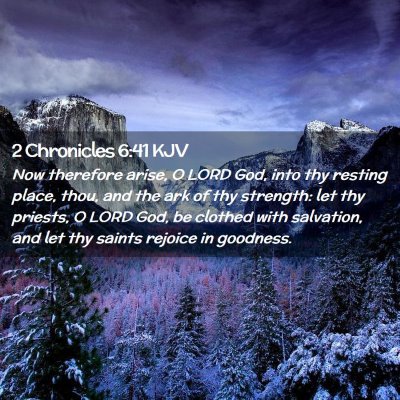 Picture 02 - 2 Chronicles 6:41 KJV - Now therefore arise, O LORD God, into thy resting - Bible Verse Picture