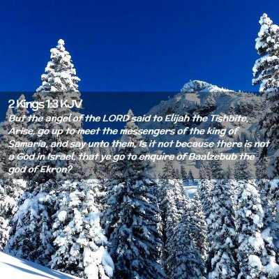 Picture 02 - 2 Kings 1:3 KJV - But the angel of the LORD said to Elijah the - Bible Verse Picture