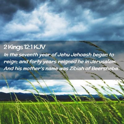 Picture 02 - 2 Kings 12:1 KJV - In the seventh year of Jehu Jehoash began to - Bible Verse Picture