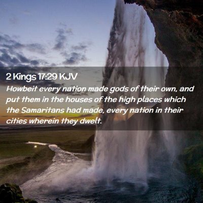 Picture 02 - 2 Kings 17:29 KJV - Howbeit every nation made gods of their own, and - Bible Verse Picture