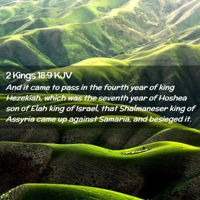 Picture 02 - 2 Kings 18:9 KJV - And it came to pass in the fourth year of king - Bible Verse Picture