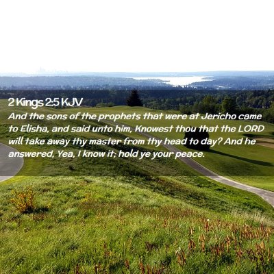 Picture 02 - 2 Kings 2:5 KJV - And the sons of the prophets that were at Jericho - Bible Verse Picture