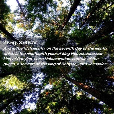 Picture 02 - 2 Kings 25:8 KJV - And in the fifth month, on the seventh day of the - Bible Verse Picture