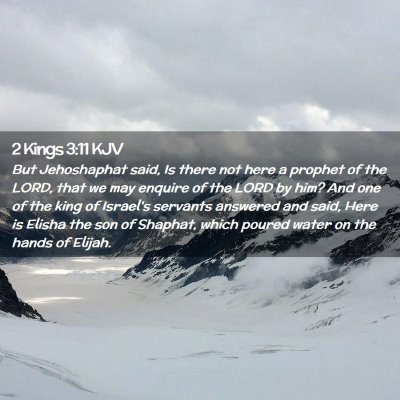 Picture 02 - 2 Kings 3:11 KJV - But Jehoshaphat said, Is there not here a prophet - Bible Verse Picture