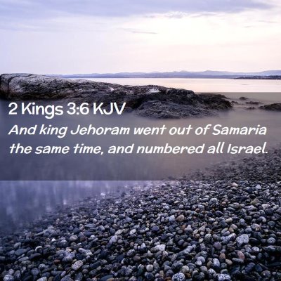Picture 02 - 2 Kings 3:6 KJV - And king Jehoram went out of Samaria the same - Bible Verse Picture