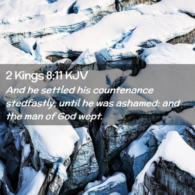 Picture 02 - 2 Kings 8:11 KJV - And he settled his countenance stedfastly, until - Bible Verse Picture