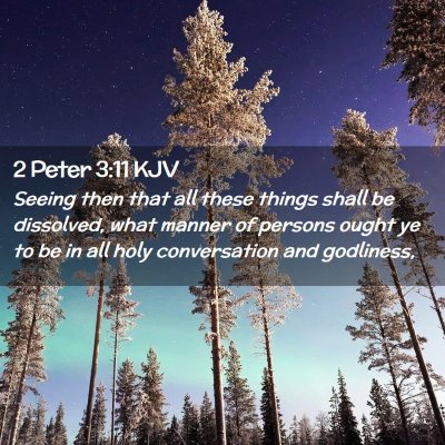 Picture 02 - 2 Peter 3:11 KJV - Seeing then that all these things shall be - Bible Verse Picture