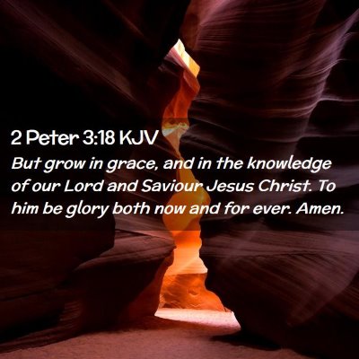 Picture 02 - 2 Peter 3:18 KJV - But grow in grace, and in the knowledge of our - Bible Verse Picture