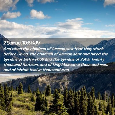 Picture 02 - 2 Samuel 10:6 KJV - And when the children of Ammon saw that they - Bible Verse Picture