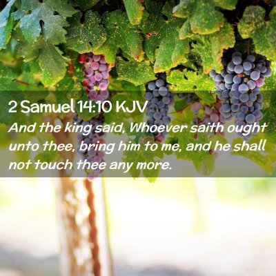 Picture 02 - 2 Samuel 14:10 KJV - And the king said, Whoever saith ought unto thee, - Bible Verse Picture