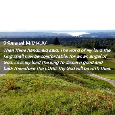 Picture 02 - 2 Samuel 14:17 KJV - Then thine handmaid said, The word of my lord the - Bible Verse Picture