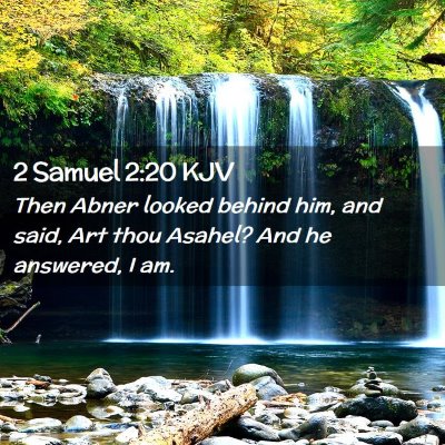 Picture 02 - 2 Samuel 2:20 KJV - Then Abner looked behind him, and said, Art thou - Bible Verse Picture