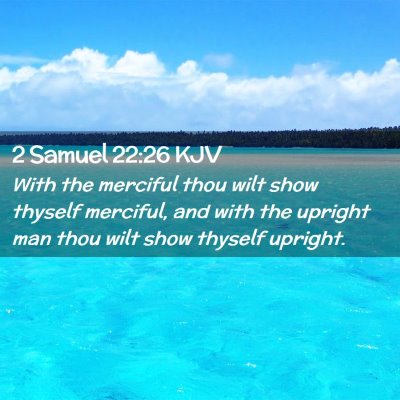 Picture 02 - 2 Samuel 22:26 KJV - With the merciful thou wilt show thyself - Bible Verse Picture