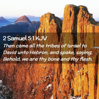 Picture 02 - 2 Samuel 5:1 KJV - Then came all the tribes of Israel to David unto - Bible Verse Picture