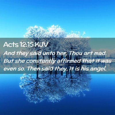 Picture 02 - Acts 12:15 KJV - And they said unto her, Thou art mad. But she - Bible Verse Picture