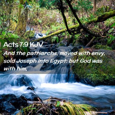Picture 02 - Acts 7:9 KJV - And the patriarchs, moved with envy, sold Joseph - Bible Verse Picture