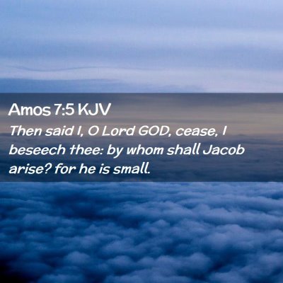 Picture 02 - Amos 7:5 KJV - Then said I, O Lord GOD, cease, I beseech thee: - Bible Verse Picture