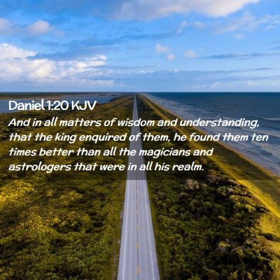 Picture 02 - Daniel 1:20 KJV - And in all matters of wisdom and understanding, - Bible Verse Picture