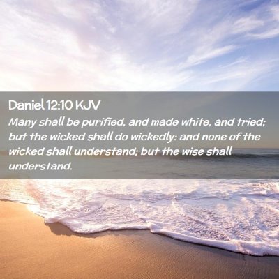 Picture 02 - Daniel 12:10 KJV - Many shall be purified, and made white, and - Bible Verse Picture