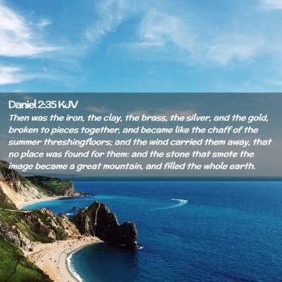 Picture 02 - Daniel 2:35 KJV - Then was the iron, the clay, the brass, the - Bible Verse Picture