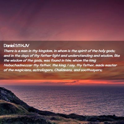 Picture 02 - Daniel 5:11 KJV - There is a man in thy kingdom, in whom is the - Bible Verse Picture