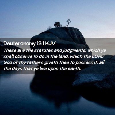 Picture 02 - Deuteronomy 12:1 KJV - These are the statutes and judgments, which ye - Bible Verse Picture
