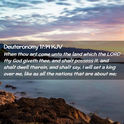Picture 02 - Deuteronomy 17:14 KJV - When thou art come unto the land which the LORD - Bible Verse Picture