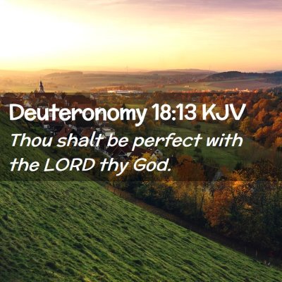 Picture 02 - Deuteronomy 18:13 KJV - Thou shalt be perfect with the LORD thy - Bible Verse Picture