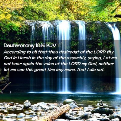 Picture 02 - Deuteronomy 18:16 KJV - According to all that thou desiredst of the LORD - Bible Verse Picture