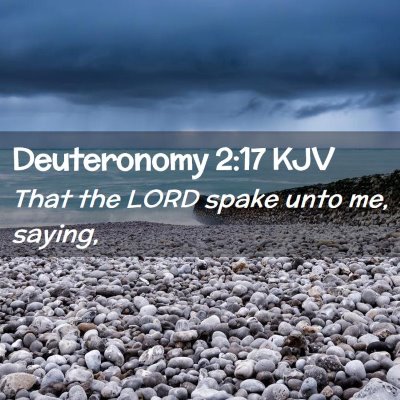 Picture 02 - Deuteronomy 2:17 KJV - That the LORD spake unto me, - Bible Verse Picture
