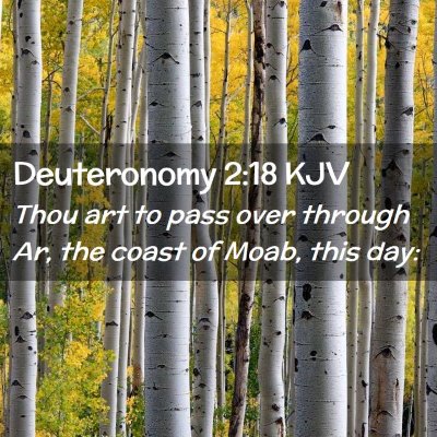 Picture 02 - Deuteronomy 2:18 KJV - Thou art to pass over through Ar, the coast of - Bible Verse Picture