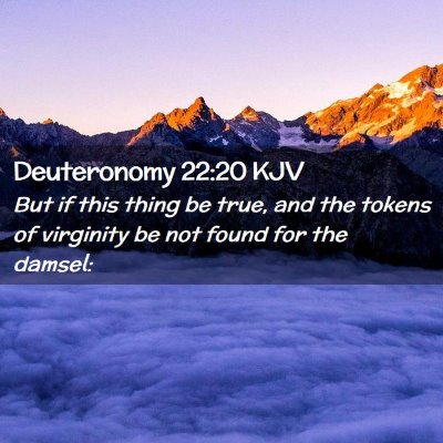 Picture 02 - Deuteronomy 22:20 KJV - But if this thing be true, and the tokens of - Bible Verse Picture