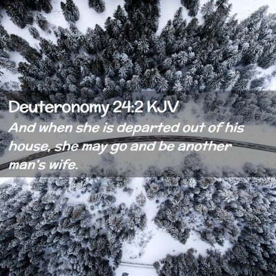Picture 02 - Deuteronomy 24:2 KJV - And when she is departed out of his house, she - Bible Verse Picture